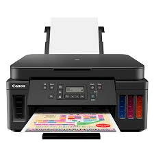 Why is my Canon G6020 printer not printing colored?